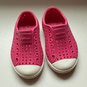 Native Kids Water Shoes - Bright Pink Slip-Ons